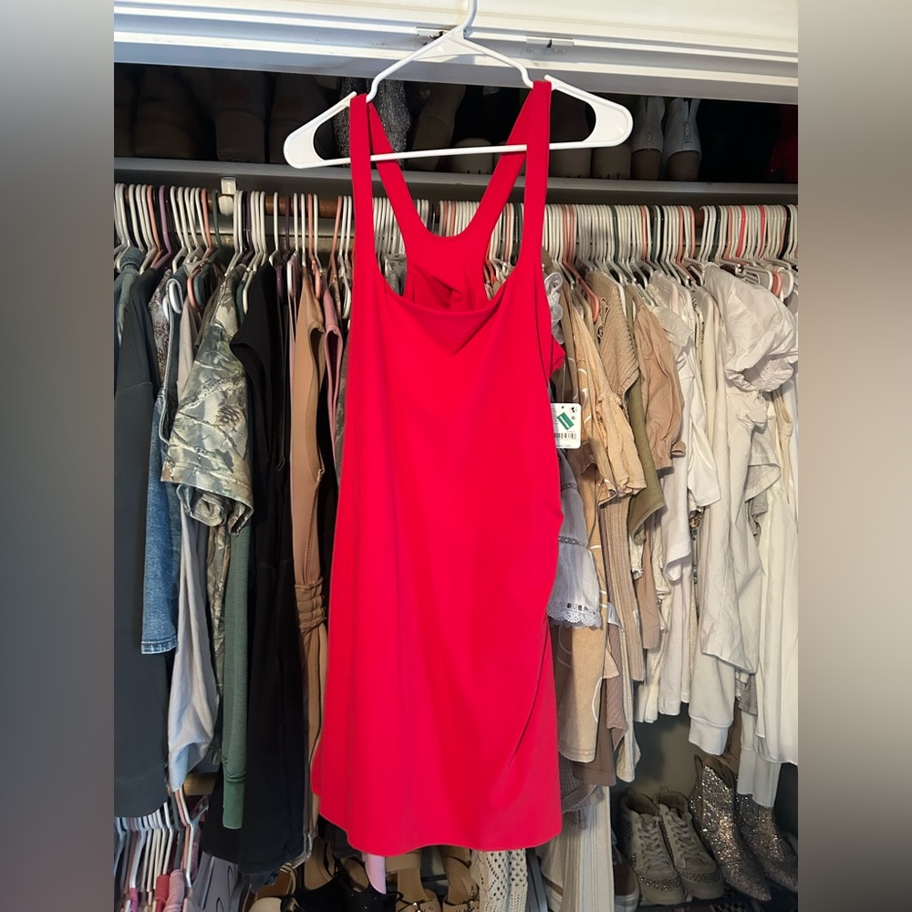 FP Movement by Free People Bright Red Racerback Tank Dress
